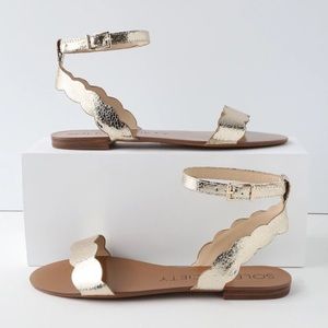 Sole society Odette gold sandal